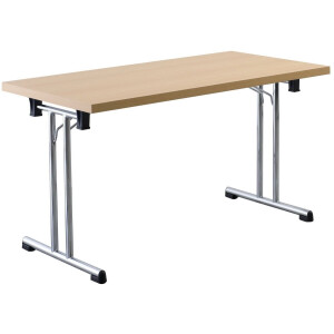 Systeem conferentietafel KALOS 14 Beuken / Chroom