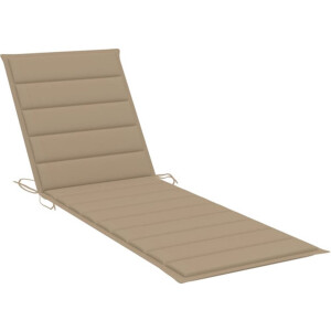 vidaXL - Ligbedkussen - 200x60x3 - cm - oxford - stof - beige