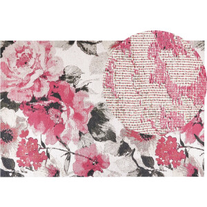 BELIANI EJAZ - Vloerkleed - Roze - 200 x 300 cm - Katoen