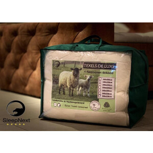 Texel wol 4 seizoenen Hotel dekbed  - 100% Scheerwol - 140x220cm