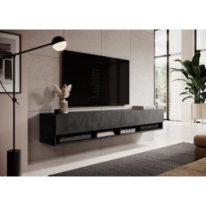 Meubella - TV-Meubel Asino - Grijs - 180 cm