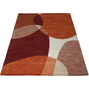 Vloerkleed Abstract Terra/Bruin - 160 x 230 cm