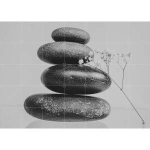 IXXI Balanced Zen, Sander van Laar - 140 x 100 cm - Gratis ophangtool - Grote wanddecoratie en posters - Minimalistisch, Fotografie, Woonkamer