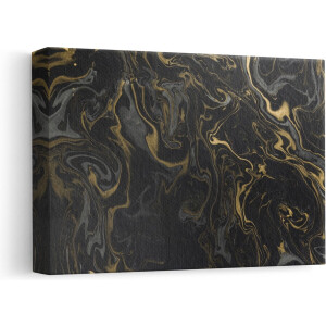 Artaza Canvas Schilderij Abstracte Kunst - 30x20 cm - Klein - Muurdecoratie Marmer Look - Wanddecoratie Woonkamer - Kamer Accessoires