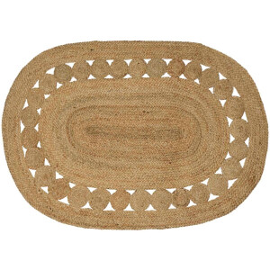 vidaXL - Vloerkleden - Naturel - 100 - x - 152 - cm - Jute