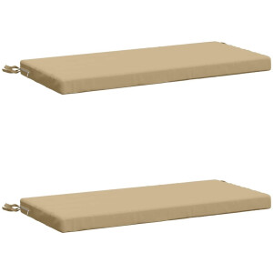 vidaXL - 2-delige - Bankkussens - SOEST - 2 - st - 100% - Polyester - Beige