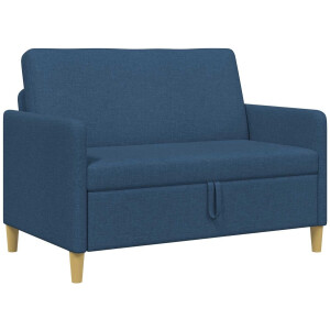 vidaXL - Sofa - met - Opbergruimte - Blauw - 122 - x - 78 - x - 87 - cm - Polyester