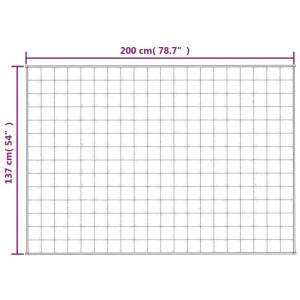 vidaXL - Verzwaringsdeken - 137x200 - cm - 10 - kg - stof - lichtcrèmekleurig