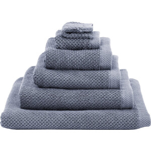 Heckettlane Handdoekenset Grant - Hotelkwaliteit Handdoek van 100% Katoen - 50x100 cm - Badhanddoek 2 Stuks - Blauw