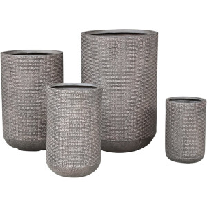 PTMD Rylon Brown GRC Pattern Pot Round High SV4