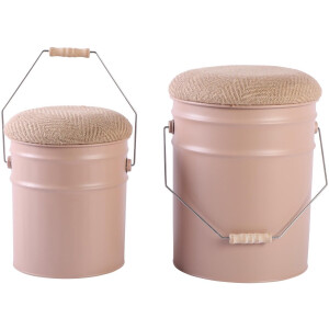 Leitmotiv Kruk Buckets - Zachtbruin - Ø31cm - Scandinavisch