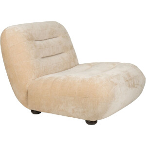 Dutchbone Wyatt Fauteuil Velours Beige