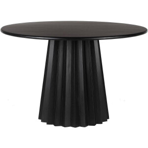 Goossens Felicia Eettafel - Hout - 140 x 76 x 140 cm - Rond - zwart