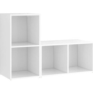 vidaXL - Tv-meubelen - 2 - st - 72x35x36,5 - cm - bewerkt - hout - wit