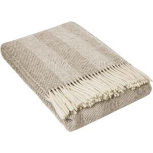 Wollen Plaid - STRIPE (Beige) - 140x200cm - Schapenvacht.SHOP®
