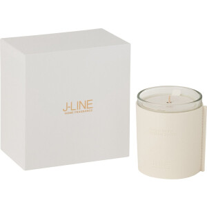 J-Line geurkaars - leder - wit - 40U