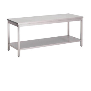 Werktafel - RVS - Onderblad - 150 X 70cm GN126 - Horeca & Professioneel