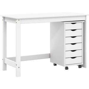vidaXL - Bureau - en - rolkast - set - MOSS - 2 - pcs - Wit