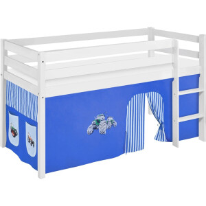 Halfhoogslaper Tractor Blauw met tent