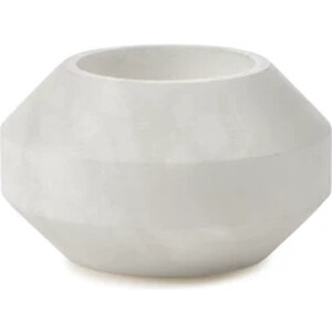 Serax Marie Michielssen theelichthouder D13cm H7.5cm albast wit