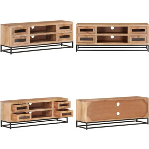 vidaXL - Tv-meubel - 110x30x40 - cm - massief - acaciahout