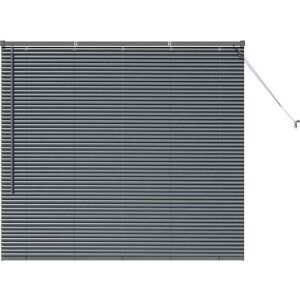vidaXL - Venetiaanse - Jaloezieën - Donkergrijs - 130 - x - 145 - cm - Aluminium