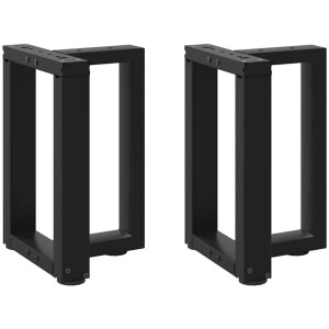 vidaXL - Salontafelpoten - 2 - st - T-vormig - 28x25x(42-43) - cm - staal - zwart