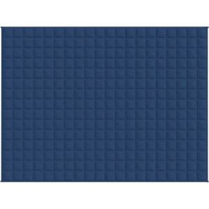 vidaXL - Verzwaringsdeken - 152x203 - cm - 11 - kg - stof - blauw