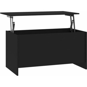 vidaXL - Salontafel - 102x55,5x52,5 - cm - bewerkt - hout - zwart
