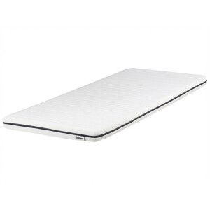 BELIANI PRECIOUS - Schuimmatras - Wit - 90 x 200 cm - Polyester