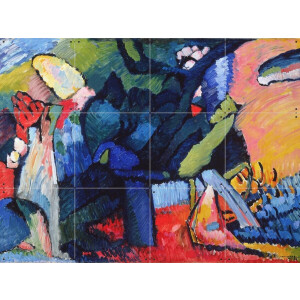 IXXI Improvisation 4, Kandinsky & Bridgeman Images - 80 x 60 cm - Gratis ophangtool - Grote wanddecoratie en posters - Olieverf, Kleurrijk, Abstract