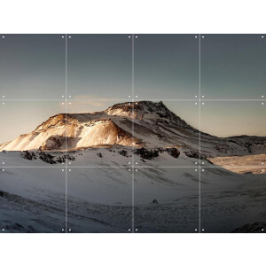 IXXI Icelandic Dream Mountains, Claire Droppert - 80 x 60 cm - Gratis ophangtool - Grote wanddecoratie en posters - Fotografie, Realisme, Naturalisme