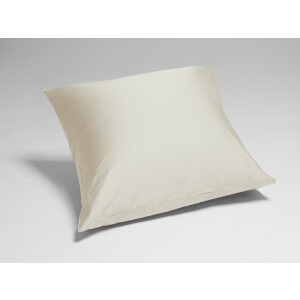 Yumeko kussensloop katoensatijn sandy grijs 65x65 - Bio, eco & fairtrade - 1 stuk