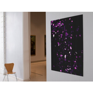 Abstract Plexiglas Schilderij - 75 x 100 cm - Plexiglas Wall Art - Purple - Full Color Druk - 5 mm Dik - Met Ophangsysteem