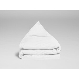 Yumeko kinderdekbedovertrek percal katoen wit 120x150 - Bio, eco & fairtrade