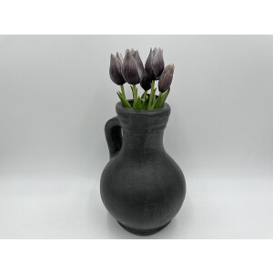 Kunstbloem bosje minitulpen 5 stelen purple grey 25 cm | 93293-29 | Stoer & Sober Woonstijl
