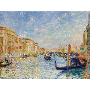 IXXI Grand Canal, Venice, Pierre-Auguste Renoir & Museum of Fine Arts Boston - 80 x 60 cm - Gratis ophangtool - Grote wanddecoratie en posters -