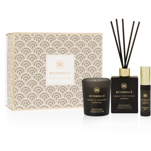 Cadeaupakket | Riverdale | Geurstokjes, Geurkaars & Spray | Small | Geschenkset | Forest & Patchouli