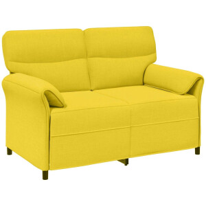 vidaXL - Bank - 100% - polyester - metalen - frame - MDF, - Multiplex