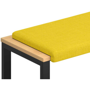 vidaXL - Bankkussen - Stof - Licht - Geel - Diepte - 35 - cm
