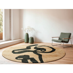 Wasbaar Binnen & Buiten Vloerkleed - 140 x 200 cm - Louis De Poortere Ribbon Garden Spirit - Laagpolig Tapijt - Gerecycled PET - Made in Belgium - Circulair