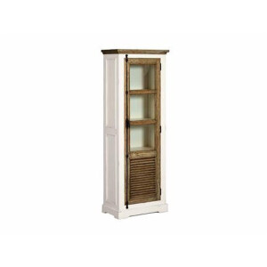 Tower Living Amanda Vitrinekast Grenenhout 69x40x190 cm