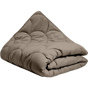 All in One Wasbaar Dekbed Easy 240x200 - Dekbed zonder overtrek - Hoesloos dekbed - Eazy dekbed - Gekleurd dekbed - All Year Winterdekbed & Zomerdekbed - Lits Jumeaux Dekbed - Taupe - Dekbedden