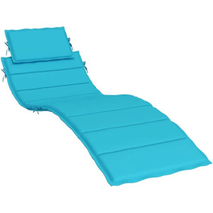 vidaXL - Ligbedkussen - oxford - stof - turquoise