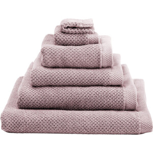 Heckettlane Gastendoekje Grant - Toilet Handdoek van 100% Katoen - 30x50 cm - Klein handoekje voor WC 3 Stuks - Roze