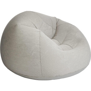 Intex Beanless Bag Chair | Zitzak | Grijs | Opblaas <a title="stoel vergelijken" href="https://furn.nl/stoelen">stoel</a> | Voor Op Reis, Binnen en Buiten