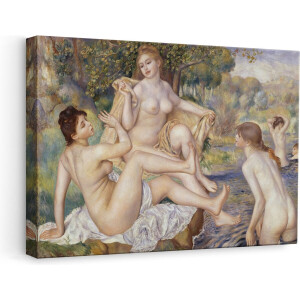 Artaza Canvas Schilderij De Grote Baadsters - Pierre-Auguste Renoir - 60x40 - Poster Foto op Canvas - Canvas Print