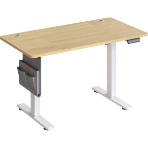 SONGMICS - In Hoogte Zit Sta Bureau - 120 x 60 cm - Met Memoryfunctie en USB-C Poort