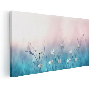 Artaza Canvas Schilderij Bloemen - 120x60 cm - Groot - Wanddecoratie Voorjaar - Muurdecoratie Woonkamer - Schilderijen Op Canvas