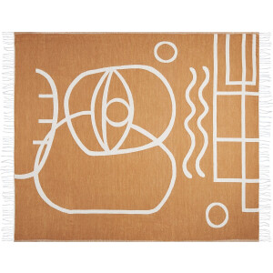 PALHI - Plaid - Oranje - 130 x 170 cm - Polyester
